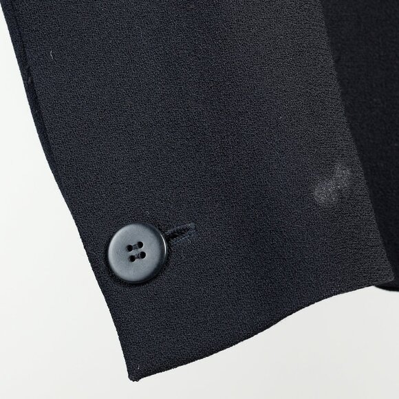 Armani Collezioni 2001 Vintage Minimalist Shawl Collar Navy Wool Blazer - Picture 7 of 10